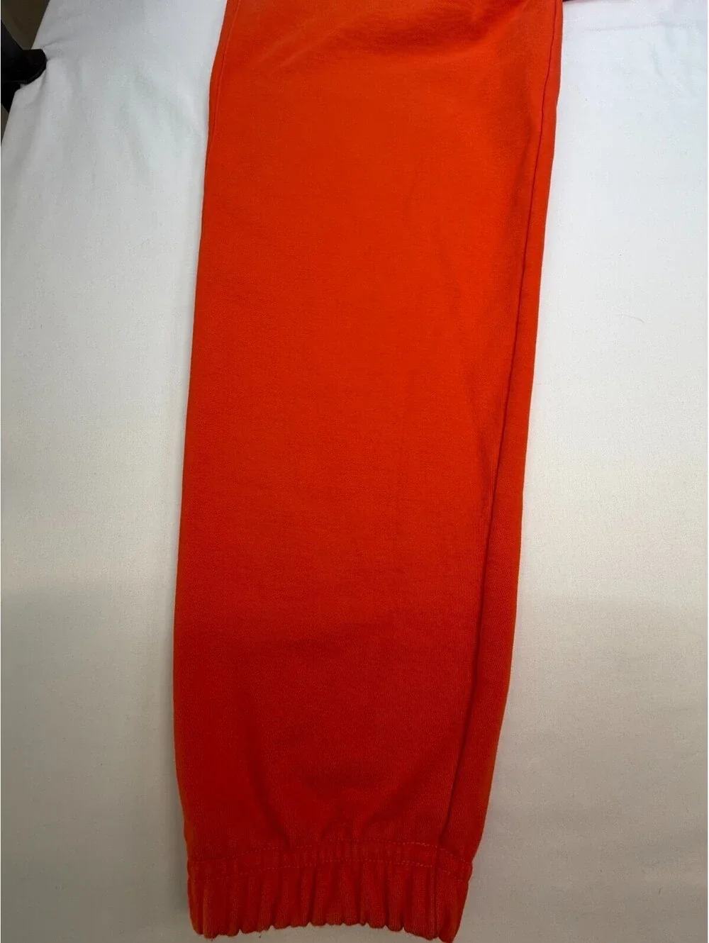 Nike Men's Sweatpants Pull On Tapered Solid Stretch Fleece Size L Orange
